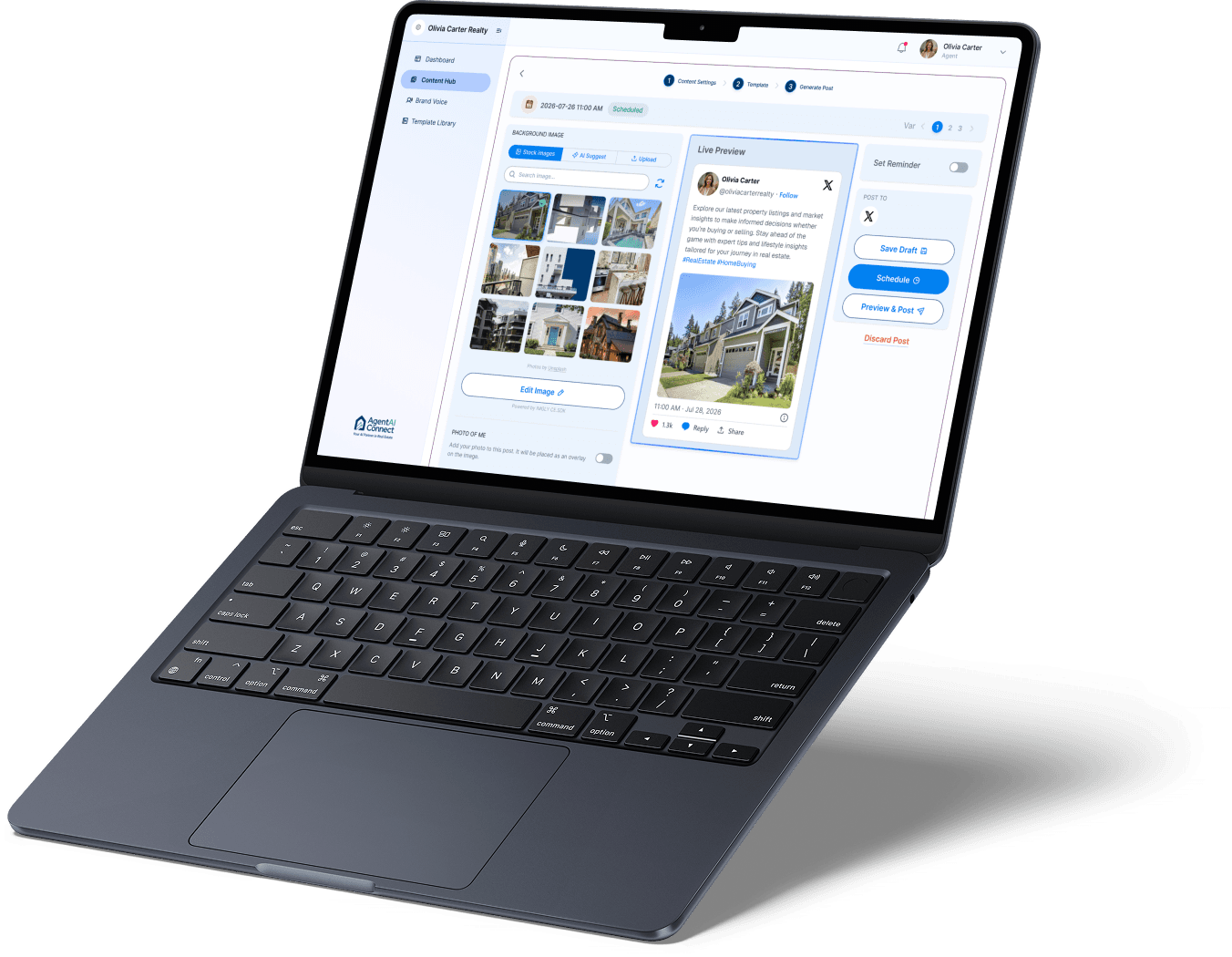 AgentAI Connect on laptop