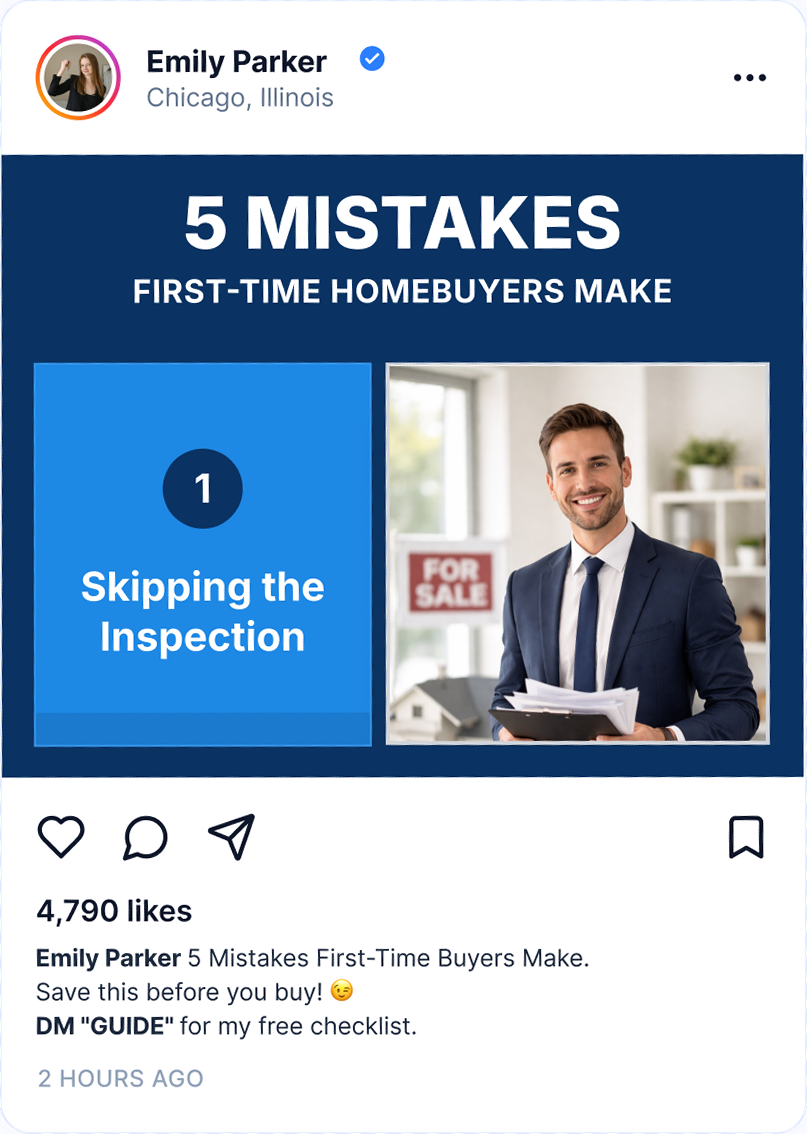 Educational content social post